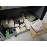 A shelf of control units and accessories including On Track TMS, DigiTrack etc, Pacific Fast Mail