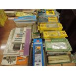 A collection of 00 gauge accessories and building kits including Airfix, Peco, Ratio etc, all