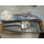 A Matchbox 1:72 scale plastic kit, Flower Class Corvette, boxed