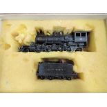 A Gem Models HO scale American brass 2-4-4-2 Coos Bay Lumber loco & tender, 33, in original box