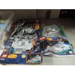 A Lego Star Wars Imperial Star Destroyer part build set in original box 75055 with three instruction