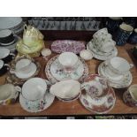 A selection of vintage tea cups and saucers and similar