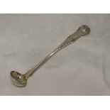 A Victorian silver sauce ladle of small form in the Kings pattern, Glasgow 1839, John Murray/John