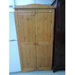 A modern pine and laminate wardrobe