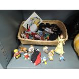 A selection of vintage Disney and similar small figures and figurines