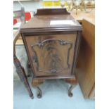 An early 20th Century mahogany pot cupboard