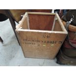 A vintage tea chest