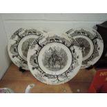 A selection of vintage Wedgwood display plates Rhodesia Kruger National park series