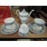 A vintage part tea service for two by Gladstone in the Glendevon pattern