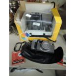 A selection of cameras and photography equipment including Kodak EK2 Polaroid camera