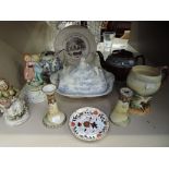 A selection of ceramics including Crown Derby, Sadler etc