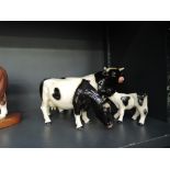 Three Coopercraft studies, Friesian Bull, Cow and Calf