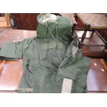 An N.C.B. Kit, nuclear biological chemical warfare kit (jacket and trousers)