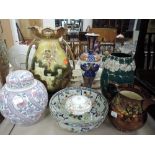 A selection of ceramics including Corona Ware