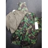 A combat jacket, trouser and shirt