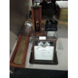 A selection of vintage including scientific and mechanical instruments, Ampere meter, linear scale