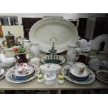 A selection of ceramics including Wetheriggs and Wade