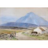 JOSEPH W. CAREY RUA (1859-1937)Errigal DonegalWatercolour, 25 x 37cmSigned, inscribed and dated 1933