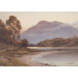 HARRY SUTTON PALMER RBA (1854-1933)The Silver Strand, Loch Katrine, PerthshireWatercolour, 33.5 x