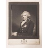 GILBERT STUART (1755 - 1828)His Grace Willm Robt. Duke of Lenister, 1792Black and white mezzotint by