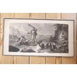 AFTER CHARLES LE BRUNHercules Rescuing Hesione, early 18th centuryEngraving, 30.5 x 60cm