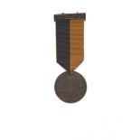 A 1917-1921 'COGADH NA SAOIRSE' WAR OF INDEPENDENCE BRONZE SERVICE MEDAL, on black and tan ribbon