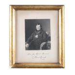 DANIEL O'CONNELL Framed print depicting Daniel O'Connell seated, after the portrait by T. Carrick,