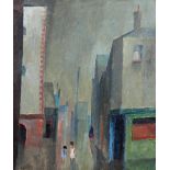 Colin Middleton RHA RUA MBE (1910-1983)Belfast Street with ChildrenOil on canvas, 61 x 51cm (24 x