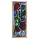 Evie Hone HRHA (1894-1955)Mother and ChildStained glass, 71 x 25cm (28 x 9¾)