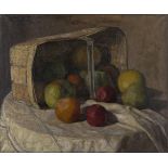 Paul Nietsche RUA (1885-1950)Fruits with BasketOil on canvas, 50 x 61cm (19¾ x 24'')Signed and dated