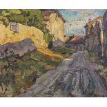 Paul Nietsche RUA (1885-1950)Villeneuve-Les-AvignonOil on canvas, 50 x 61cm (19¾ x 24'')Signed and