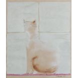 Neil Shawcross RHA RUA (b.1940)Cat at a windowWatercolour, 31 x 37xm (12¼ x 14½)Signed and dated