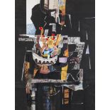 George Campbell RHA (1917-1979)Still Life StudyMixed media collage, 74 x 54cm (29 x 21¼'')