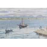 Maurice MacGonigal PRHA (1900-1979)Connemara Hookers (1972)Oil on board, 51 x 76cm (20 x 30'')