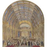James Mahony ARHA (1810-1879)The Official Opening of 'The National Exhibition of the Arts,