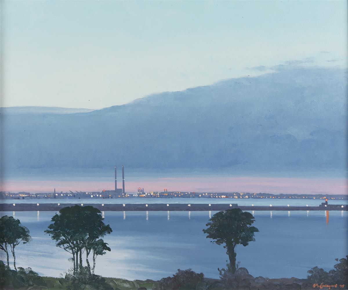 Brett McEntagart RHA (b.1939)Evening Light, Scotsman's BayOil on board, 50 x 60cm (19¾ x 23½'')