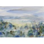 Louis le Brocquy HRHA (1916-2012)Wicklow Landscape I (W1121)Watercolour, 25 x 35.5cm (9¾ x 14'')
