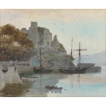 Joseph William Carey RUA (1859-1937)King John's Castle, CarlingfordWatercolour, 23 x 28cm (9 x 11)