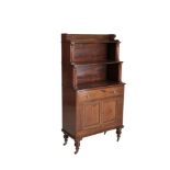 ***WITHDRAWN***AN IRISH REGENCY MAHOGANY WRITING CABINET C.1820, with graduated shelf