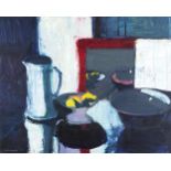 Brian Ballard RUA (b.1943)Lemons in mirrorOil on board, 60 x 74.5cm Signed and dated (19)'87