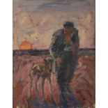 Basil Blackshaw HRHA RUA (1932-2016)Lurcher (1997)Oil on canvas, 51 x 41cm (20 x 16¼'')