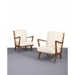 GIO PONTI (1891 - 1979) Pair of armchairs, model 516,