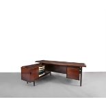 ARNE VODDER (1926 - 2009) Rosewood desk with sideboard