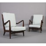GIO PONTI (1891 - 1979) Pair of armchairs, model 516