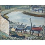 Gerard Dillon (1916 - 1971)A view of Drogheda (1943)Oil on board, 27.9 x 35.5cm (11 x 14)Signed