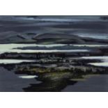 Arthur Armstrong RHA (1924-1996)Dark Landscape IIOil on paper, 26 x 36cm (10¼ x 14¼'')Signed