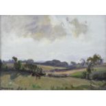 Frank McKelvey RHA RUA (1895-1974)Country LandscapeOil on board, 26 x 36cm (10¼ x 14'')Signed