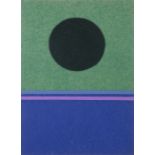 Patrick Scott HRHA (1921-2014)Abstract Composition (Black on green)Felt collage, 44.5 x 31.8cm (