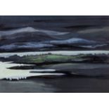 Arthur Armstrong RHA (1924-1996)Dark Landscape IOil on paper, 26 x 36cm (10¼ x 14¼'')Signed