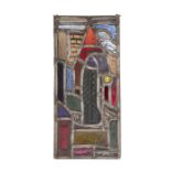 Evie Hone HRHA (1894-1955)UntitledLead mounted stained glass panel, 30 x 14cm (11¾ x 5½'')